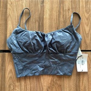 NWT Zyia Active Scrunched Crop Top medium